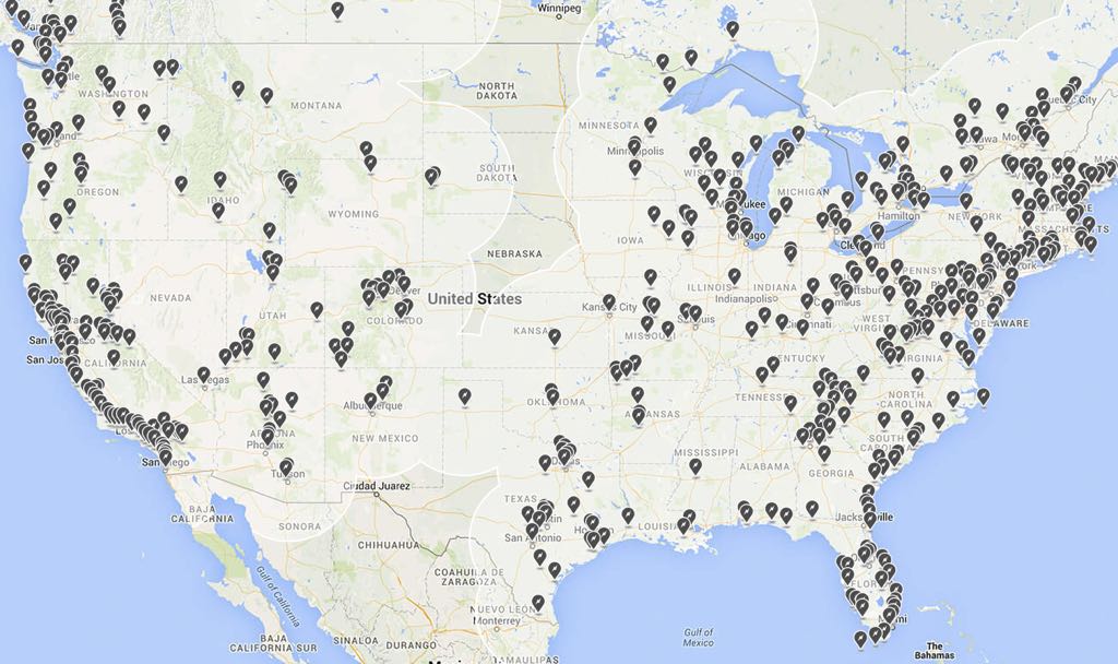 Destination Charger Map