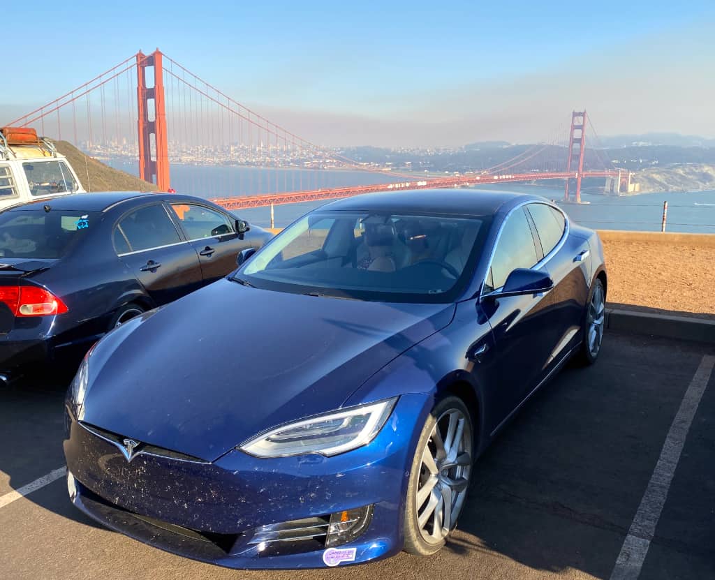 Smokey San Francisco from Golden Gate Bridge